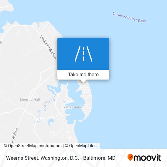 Weems Street map
