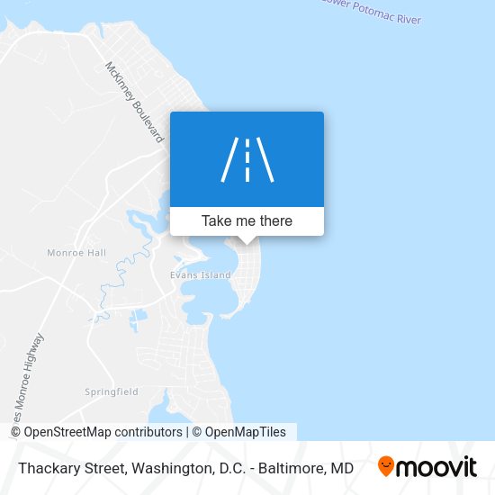 Thackary Street map
