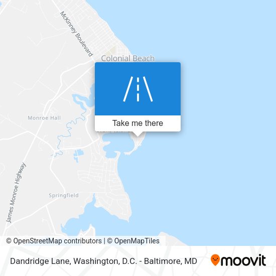 Dandridge Lane map