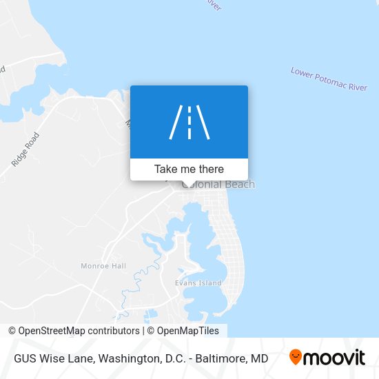 GUS Wise Lane map