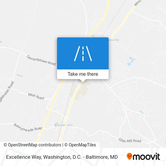 Excellence Way map