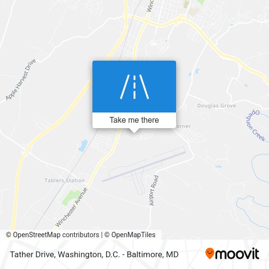 Tather Drive map