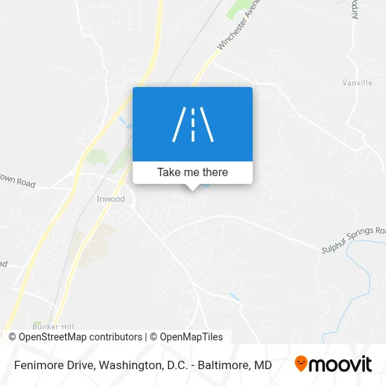 Fenimore Drive map