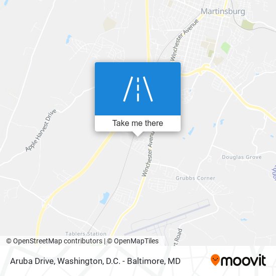 Mapa de Aruba Drive