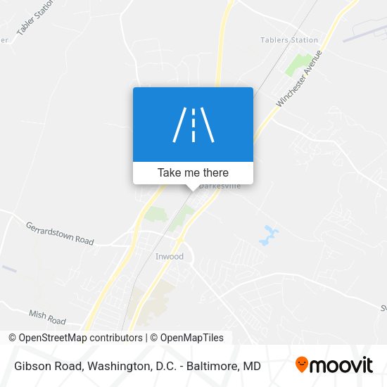 Gibson Road map