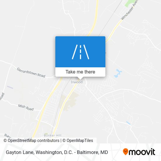 Gayton Lane map