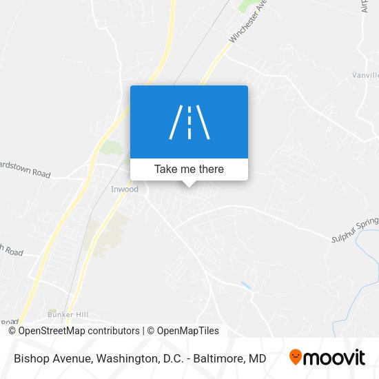 Bishop Avenue map