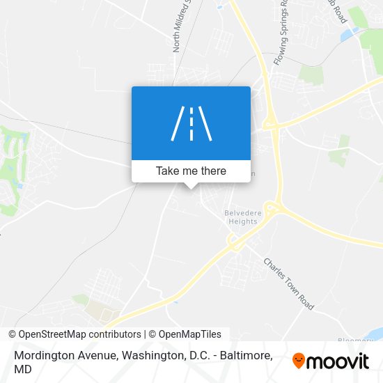 Mordington Avenue map