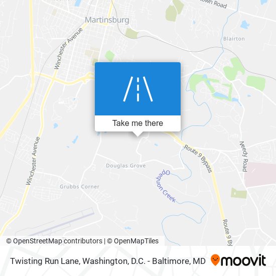 Mapa de Twisting Run Lane