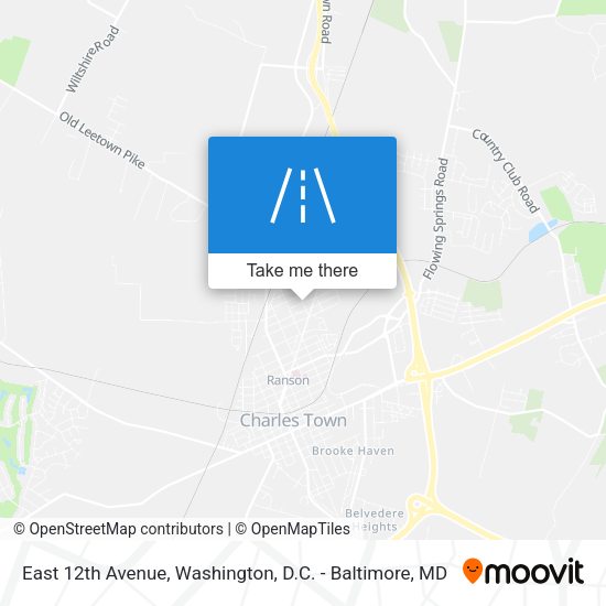 East 12th Avenue map