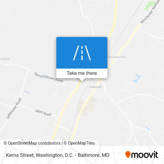 Kerns Street map