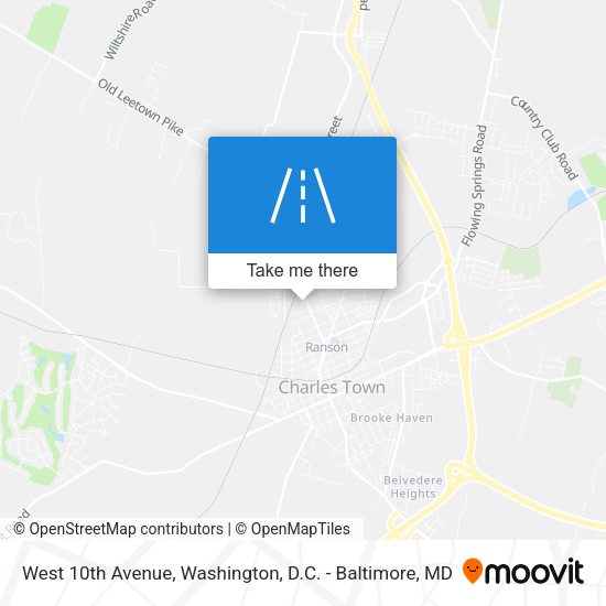 Mapa de West 10th Avenue