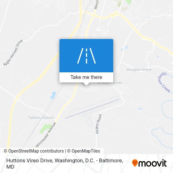 Huttons Vireo Drive map