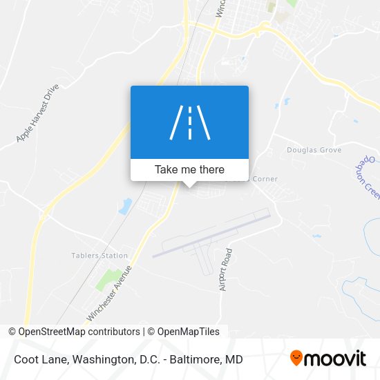 Coot Lane map