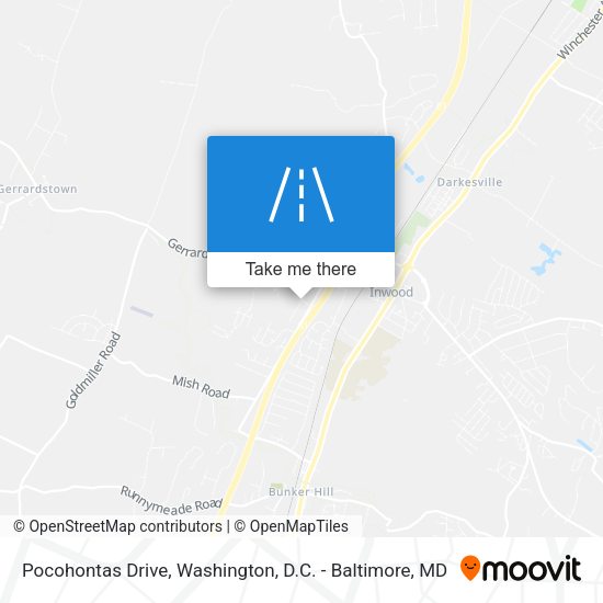 Pocohontas Drive map