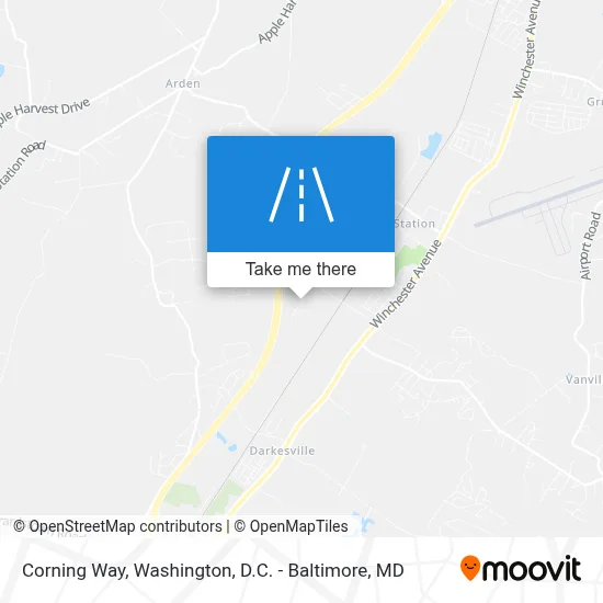 Corning Way map