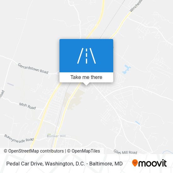 Pedal Car Drive map