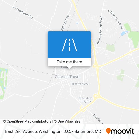 Mapa de East 2nd Avenue