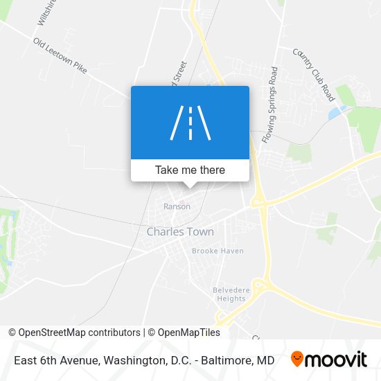 Mapa de East 6th Avenue
