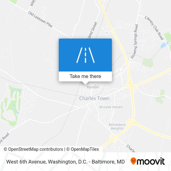 West 6th Avenue map