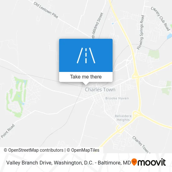 Valley Branch Drive map