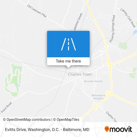 Evitts Drive map