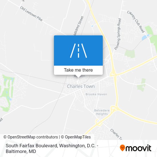 South Fairfax Boulevard map