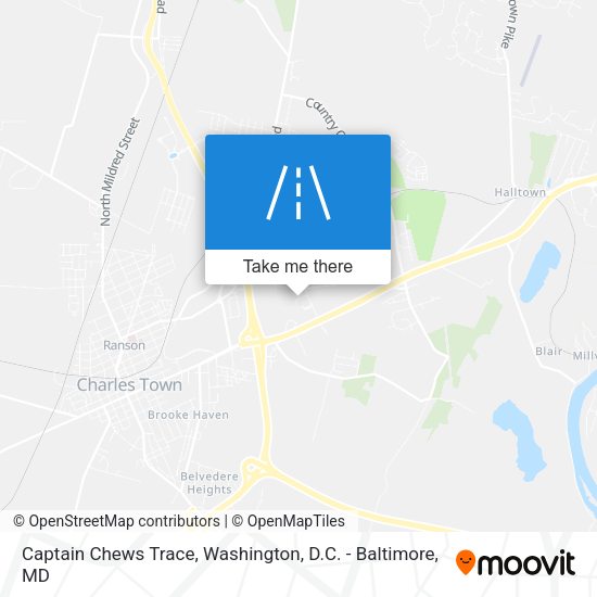 Mapa de Captain Chews Trace