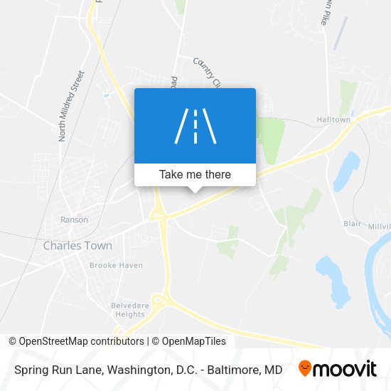 Mapa de Spring Run Lane