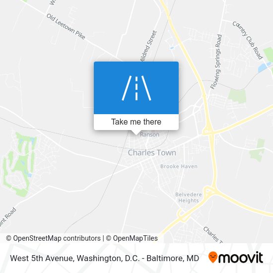West 5th Avenue map