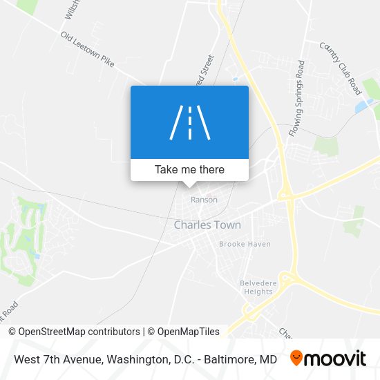 West 7th Avenue map