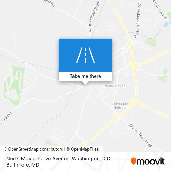North Mount Parvo Avenue map