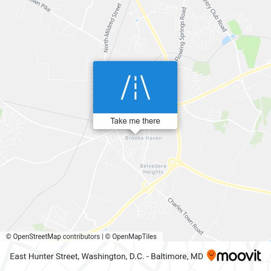 East Hunter Street map