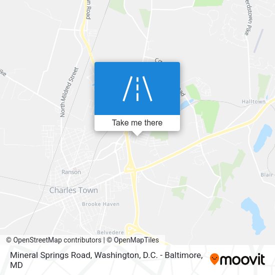 Mineral Springs Road map