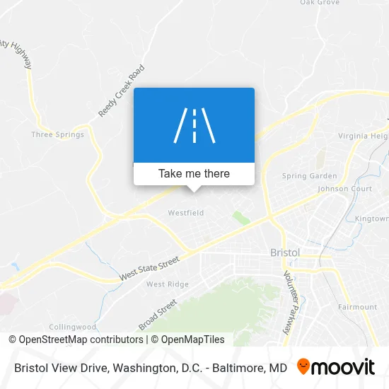 Bristol View Drive map