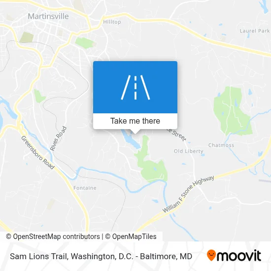 Sam Lions Trail map