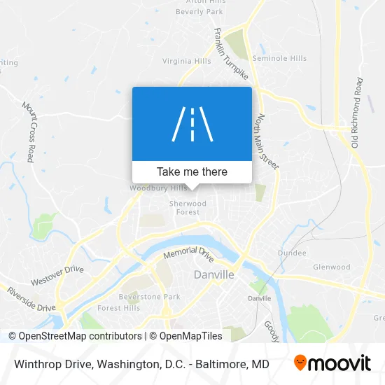 Winthrop Drive map