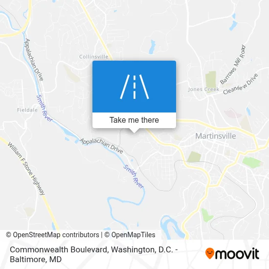 Commonwealth Boulevard map
