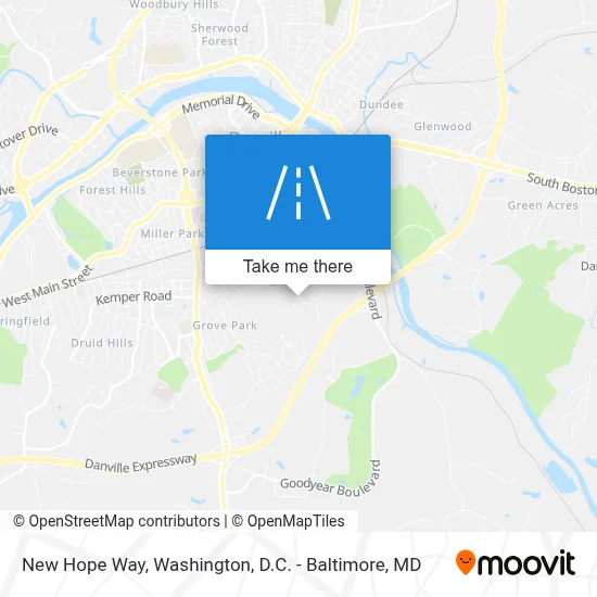 New Hope Way map