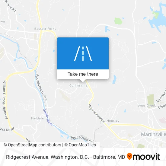 Ridgecrest Avenue map
