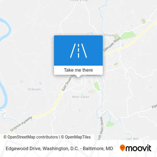 Edgewood Drive map