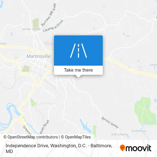 Independence Drive map