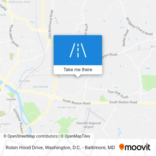 Robin Hood Drive map