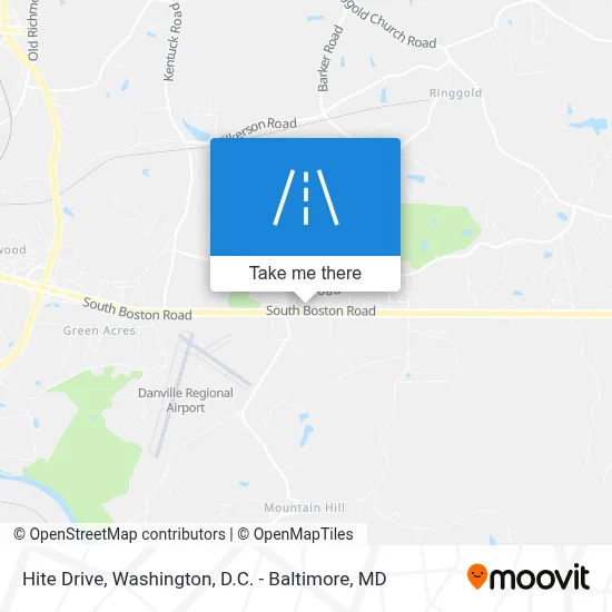 Hite Drive map