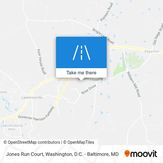 Jones Run Court map