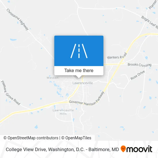 College View Drive map