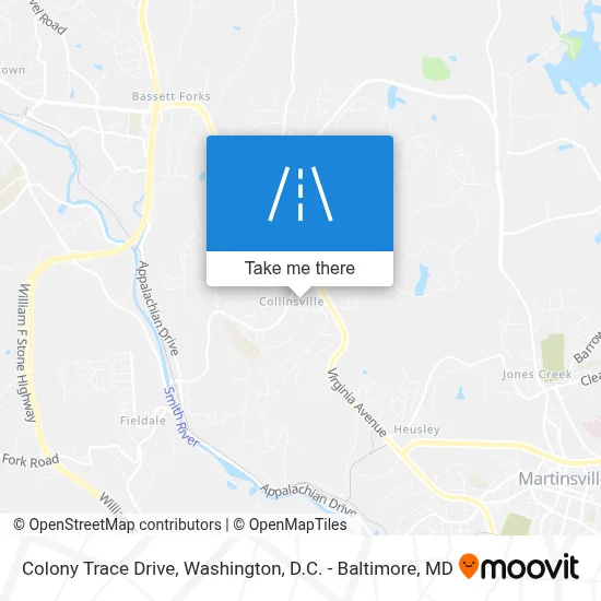 Colony Trace Drive map