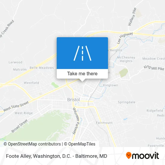 Foote Alley map