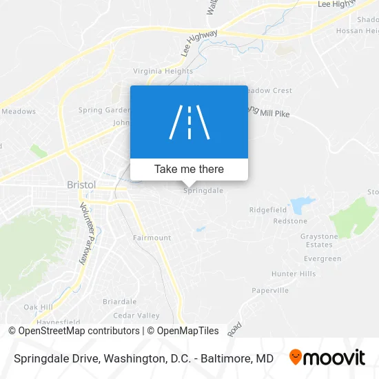 Springdale Drive map