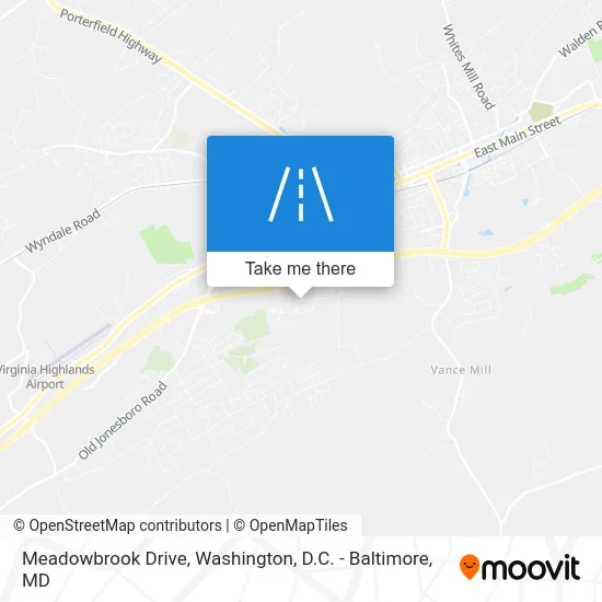 Meadowbrook Drive map